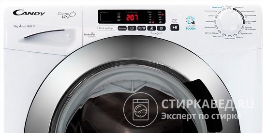Современные модели стиральных машин Candy оснащены дисплеем, на котором в случае неисправности появляются соответствующие информационные коды