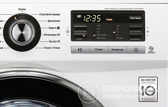 Прямой привод в стиральной машине впервые был применен брендом LG