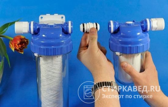 Магистральные фильтры, установленные на водопроводную систему, способны значительно уменьшить жесткость воды