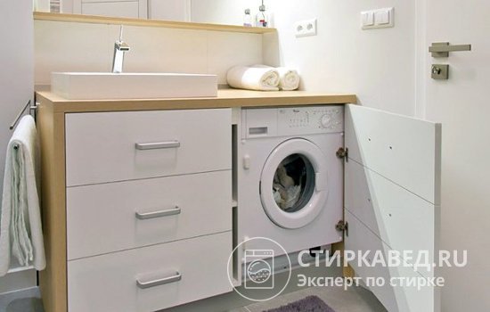 Встраиваемые стиральные машины отлично вписываются в любой интерьер