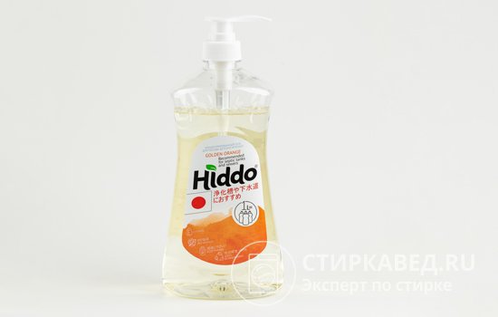 Гель для посуды Хиддо подходит для мытья детской посуды, овощей и фруктов; эффективен в холодной воде. Подходит для чувствительной кожи рук!